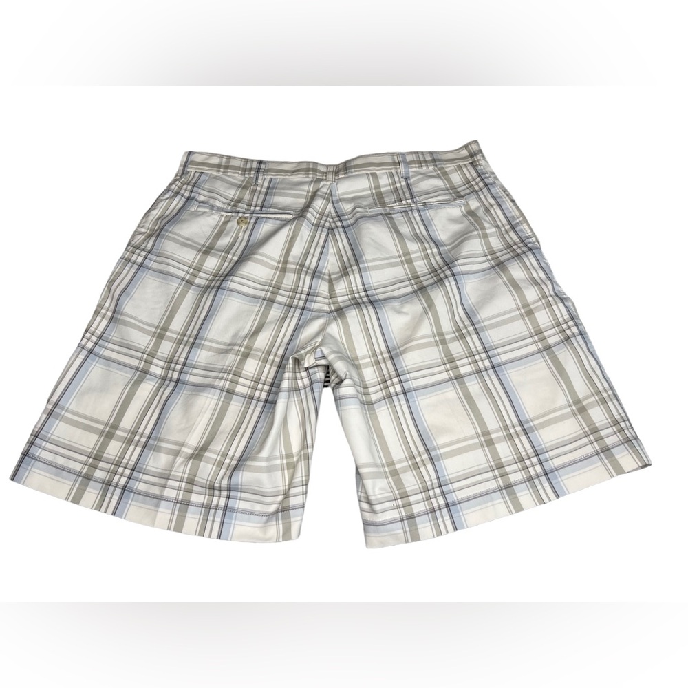 PGA Tour Plaid Golf Shorts White Size 36 - Picture 3 of 5